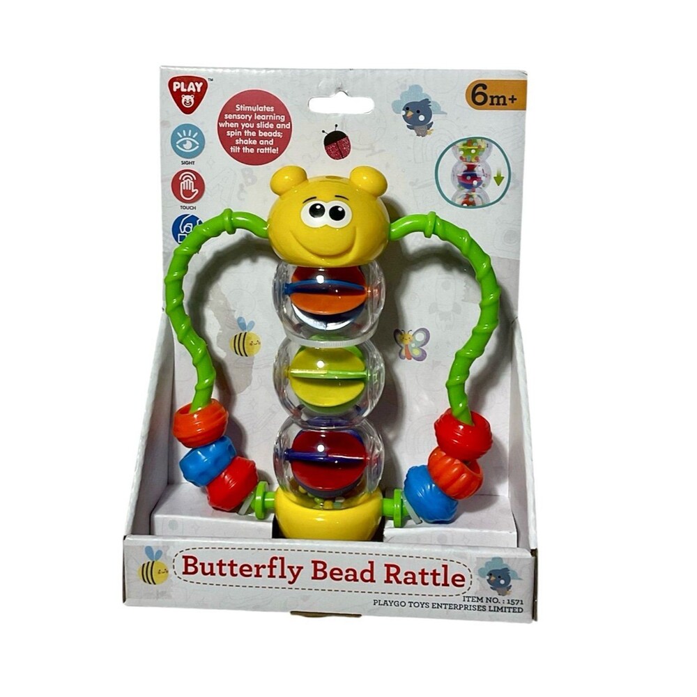 Play Toys-Butterfly Bead Baby Rattle (6m+)